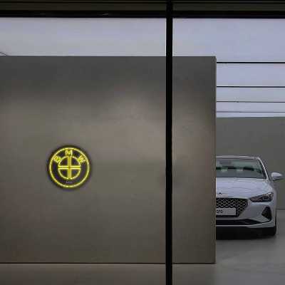 چراغ دیواری نئون دیزاین طرح Bmw-BL_YL