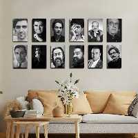 تابلو شاسی بکلیت طرح مشاهیر موسیقی ایران مدل SH-1760 مجموعه 12 عددی | دنیای قاب