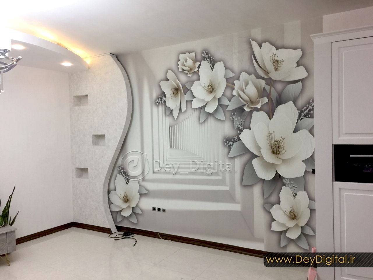 نمونه اجرا شده پوستر گل