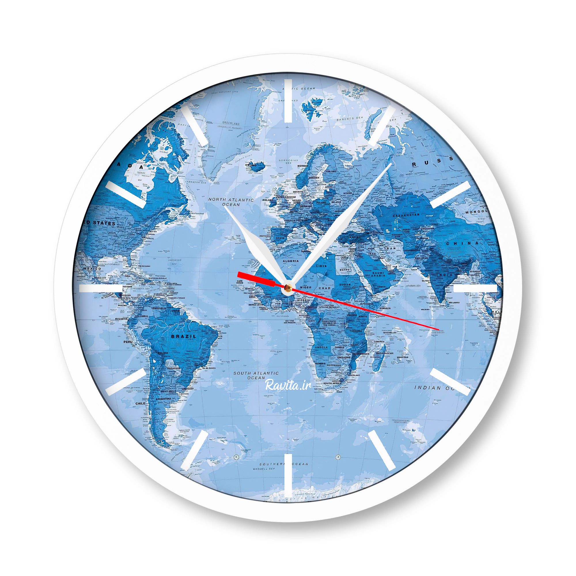 ساعت‌های دیواری راویتا طرح نقشه جهان 2004