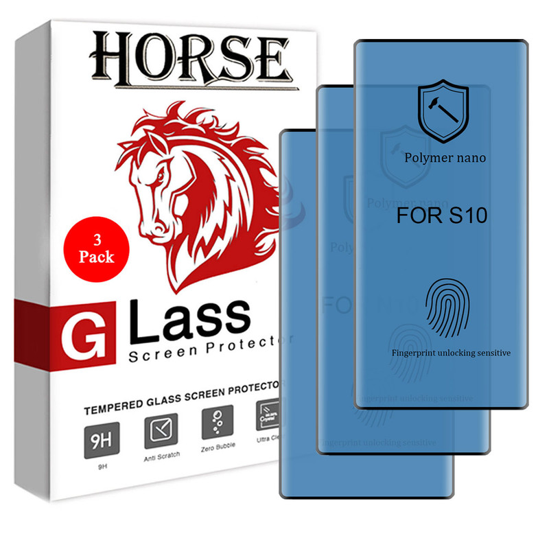 محافظ صفحه نمایش نانو هورس مدل PNNM مناسب برای گوشی موبایل سامسونگ Galaxy S10 بسته سه عددی | کالا برتری