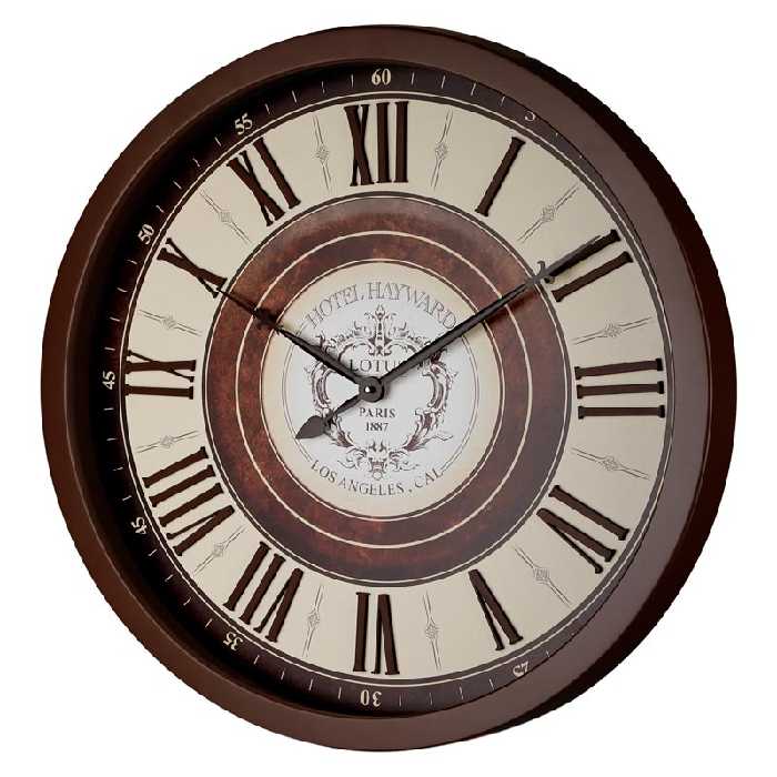 ساعت ديواری چوبی لوتوس کد محصول: W-8836-BRIDGEPORT