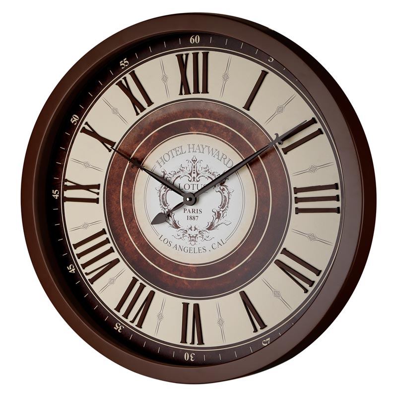 ساعت ديواری چوبی لوتوس کد محصول: W-8836-BRIDGEPORT