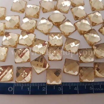 نگین تزئینی مربع 1010 طلایی