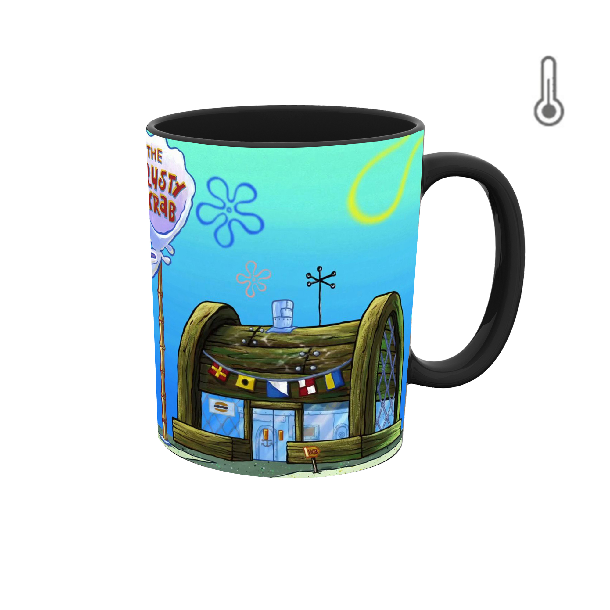 ماگ حرارتی طرح باب اسفنجی 