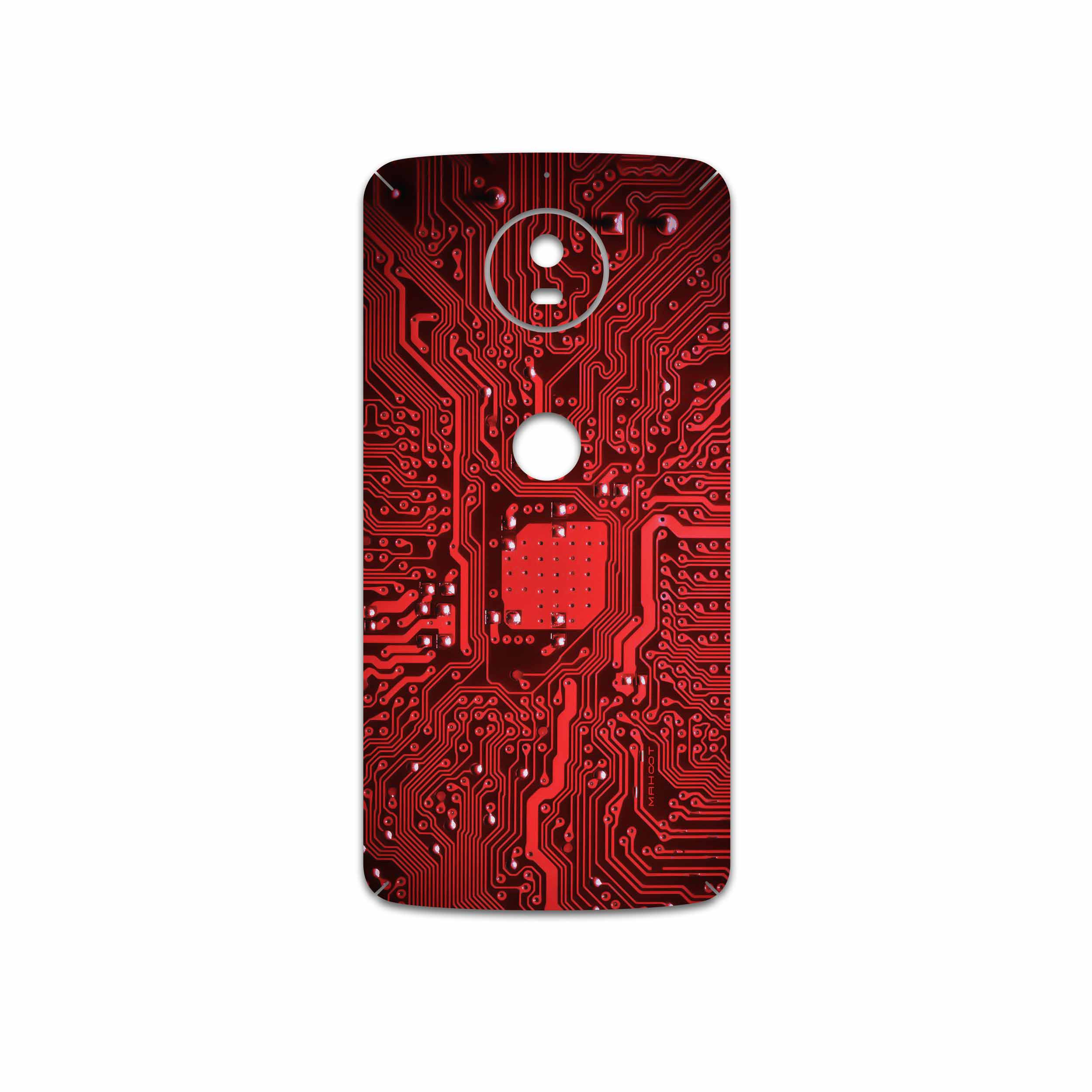 برچسب پوششی ماهوت مدل Red Printed Circuit Board مناسب برای گوشی موبایل موتورولا Moto G5S