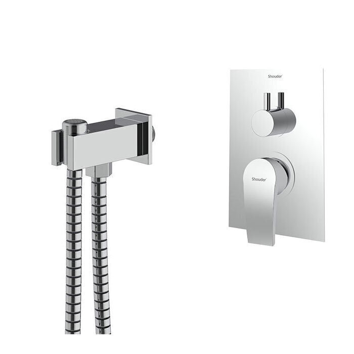 شیر توالت بیده شودر مدل رومر پلاس - Brass