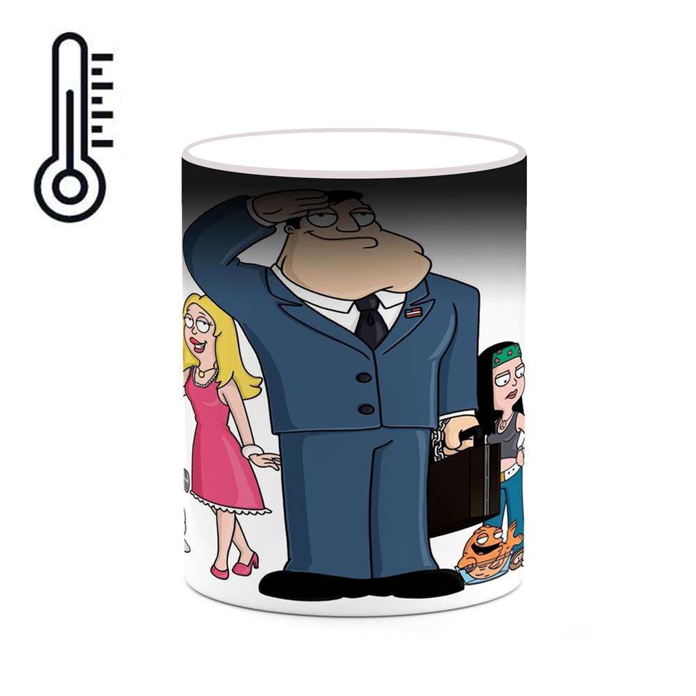 ماگ حرارتی کاکتی طرح کارتون American Dad مدل mgh22120