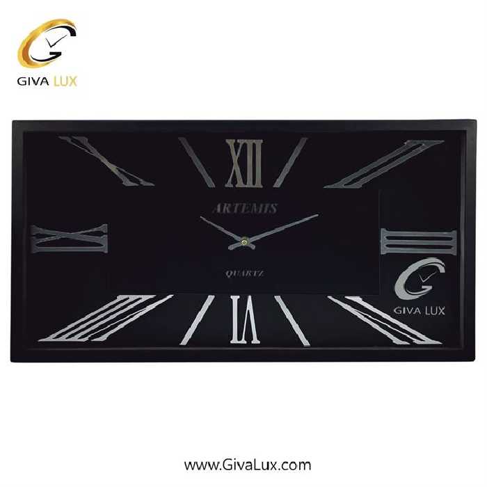 ساعت دیواری اورجینال آرتمیس آلیاژ فلزی مشکی| کد رفرنس کد رفرنس : 12741، مدل: 2027BlackSilver