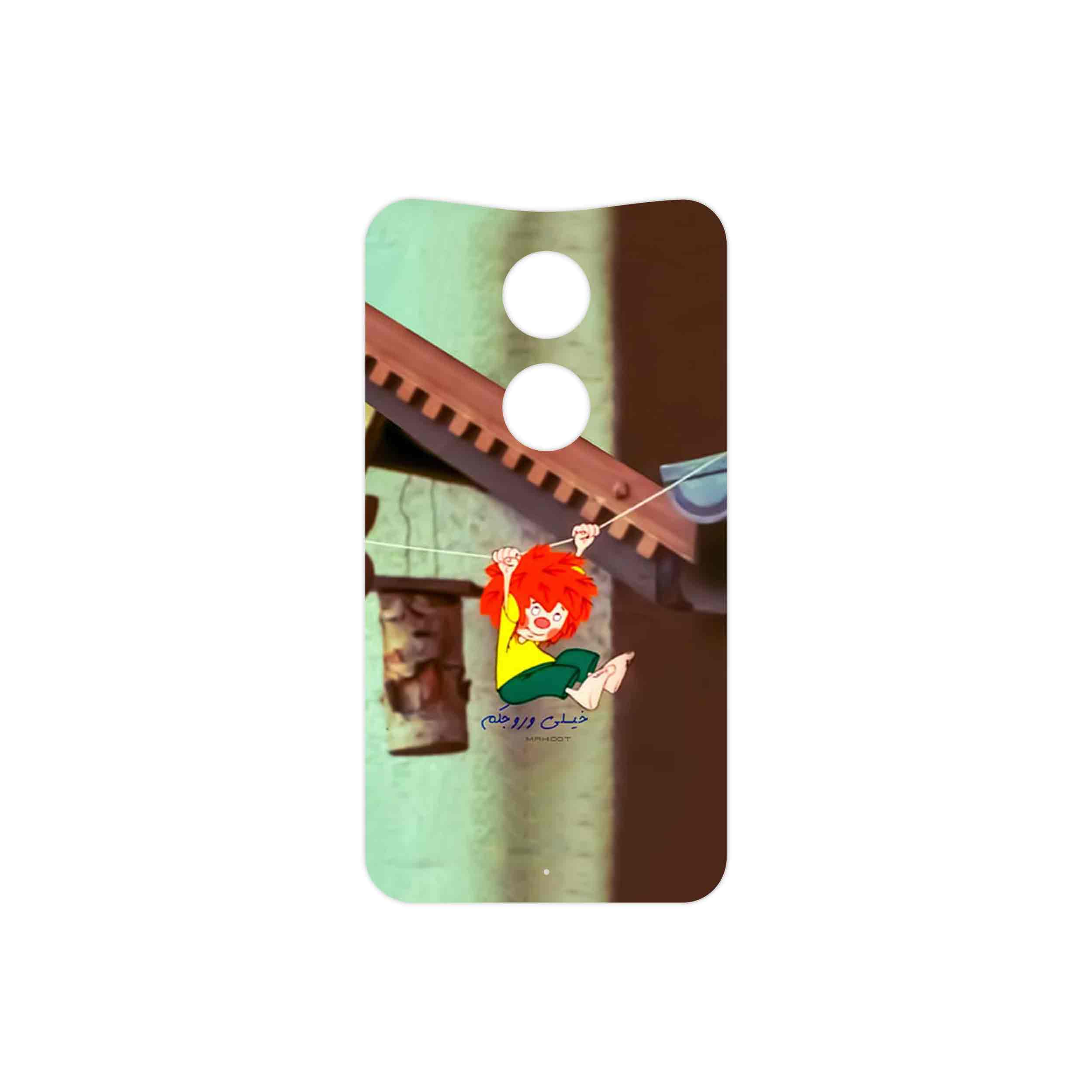برچسب پوششی ماهوت مدل Meister Eder und sein Pumuckl مناسب برای گوشی موبایل موتورولا Moto X 2014
