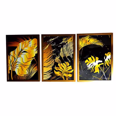 تابلو 3 تکه مدل گل