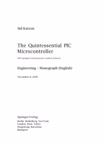 خرید و دانلود نسخه کامل کتاب The Quintessential PIC? Microcontroller