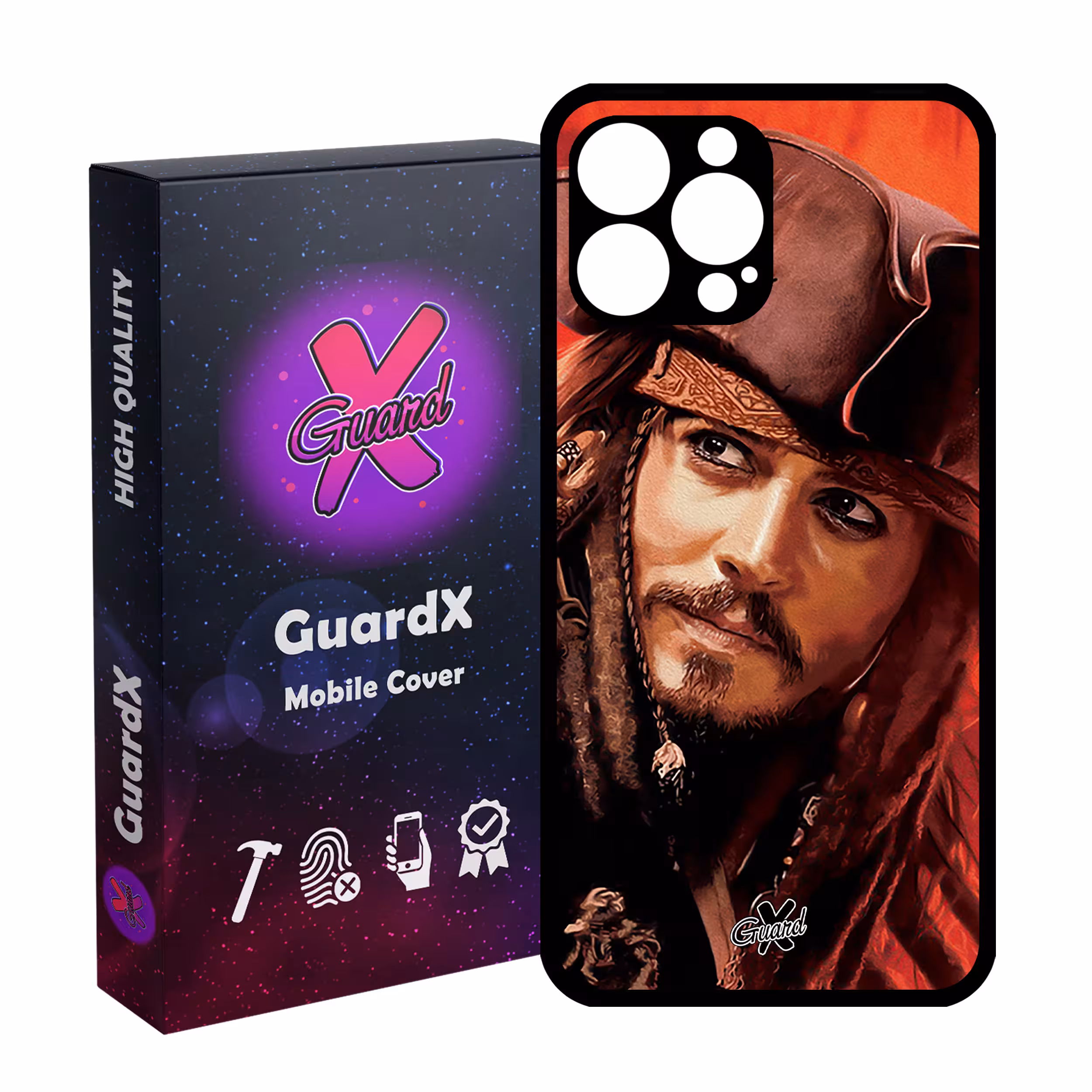 کاور گارد ایکس طرح Johnny Depp مدل Glass10205 مناسب برای گوشی موبایل اپل iPhone 13 Pro Max