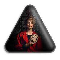 پیکسل خندالو طرح مونیکا سریال Money Heist مدل مثلثی کد 3222