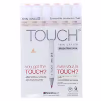 ست ماژیک 6 عددی براش رنگ پوست A تاچ TOUCH