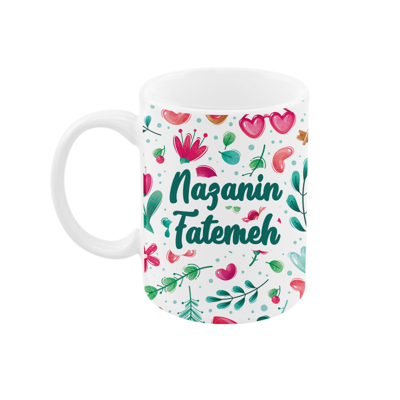 ماگ رژارت مدل اسم نازنین فاطمه