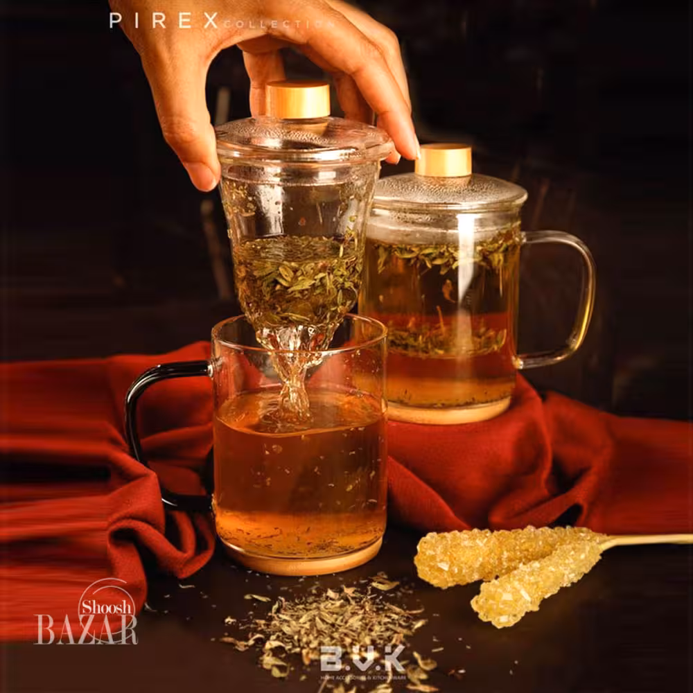 لیوان دمنوش ساز دسته دودی بی وی کی کد 324208