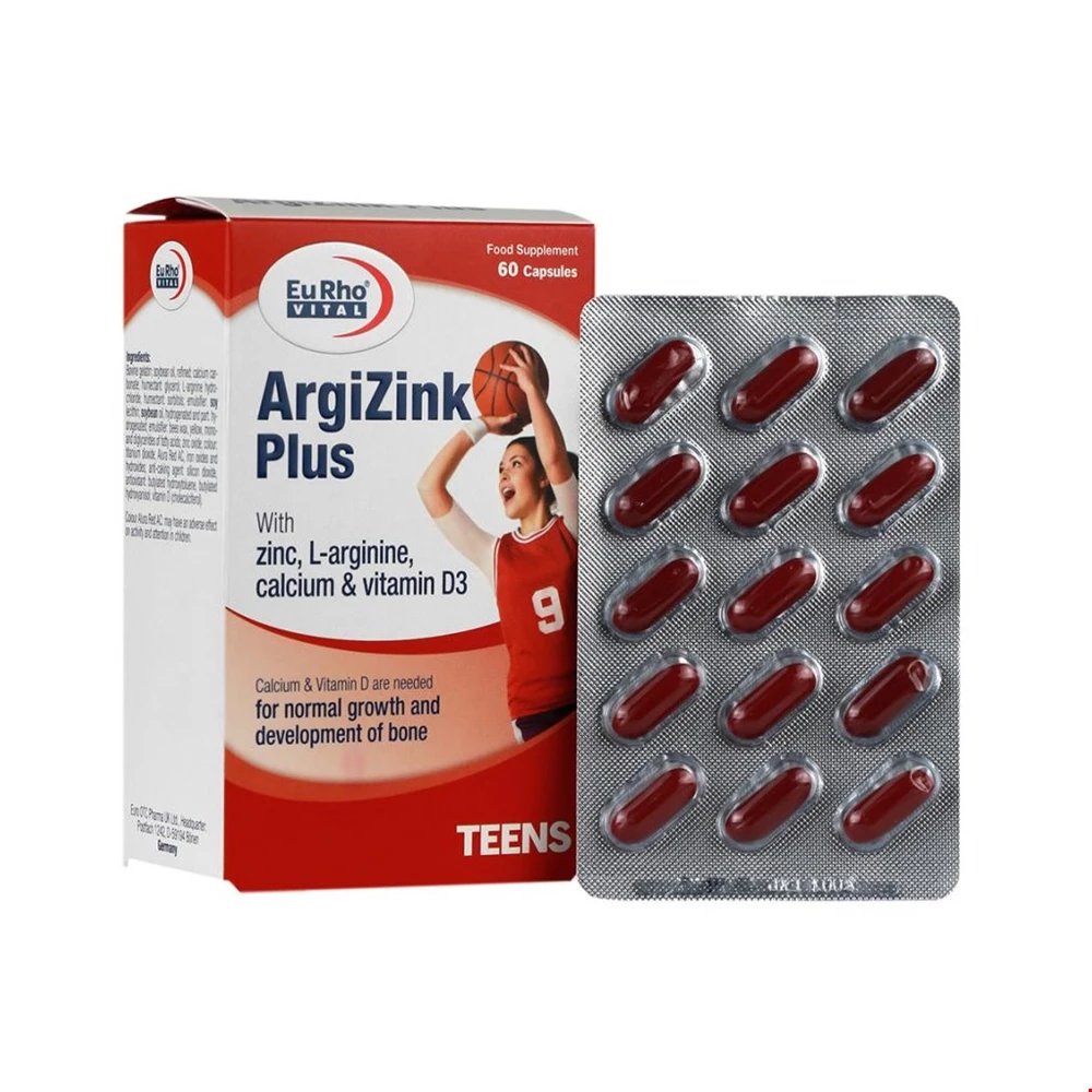 کپسول آرژی زینک پلاس یوروویتال 60 عددی