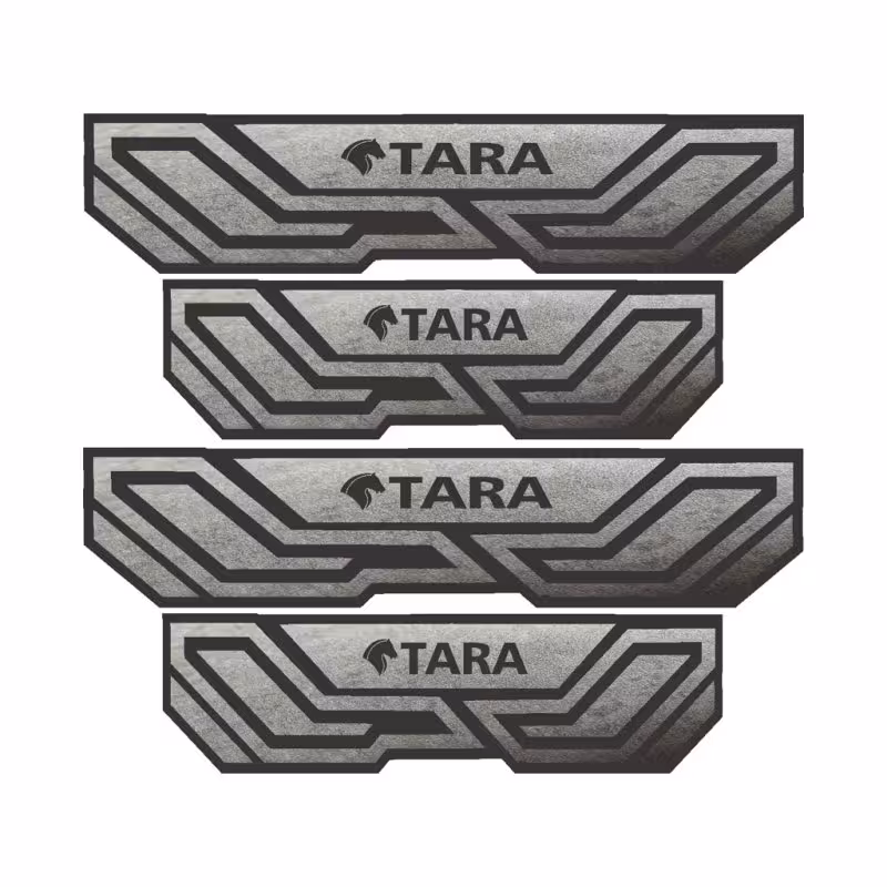 برچسب پارکابی خودرو شیپرس مدل پارکابی چرم کد SP005 مناسب برای تارا بسته 4 عددی