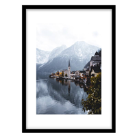 قیمت و خرید تابلو دکوراتیو مدل منظره شهر کوهستانی کد 1497