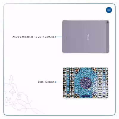 برچسب پوششی ماهوت مدل Iran-Tile7 مناسب برای تبلت ایسوس Zenpad 3S 10 2017 Z500KL