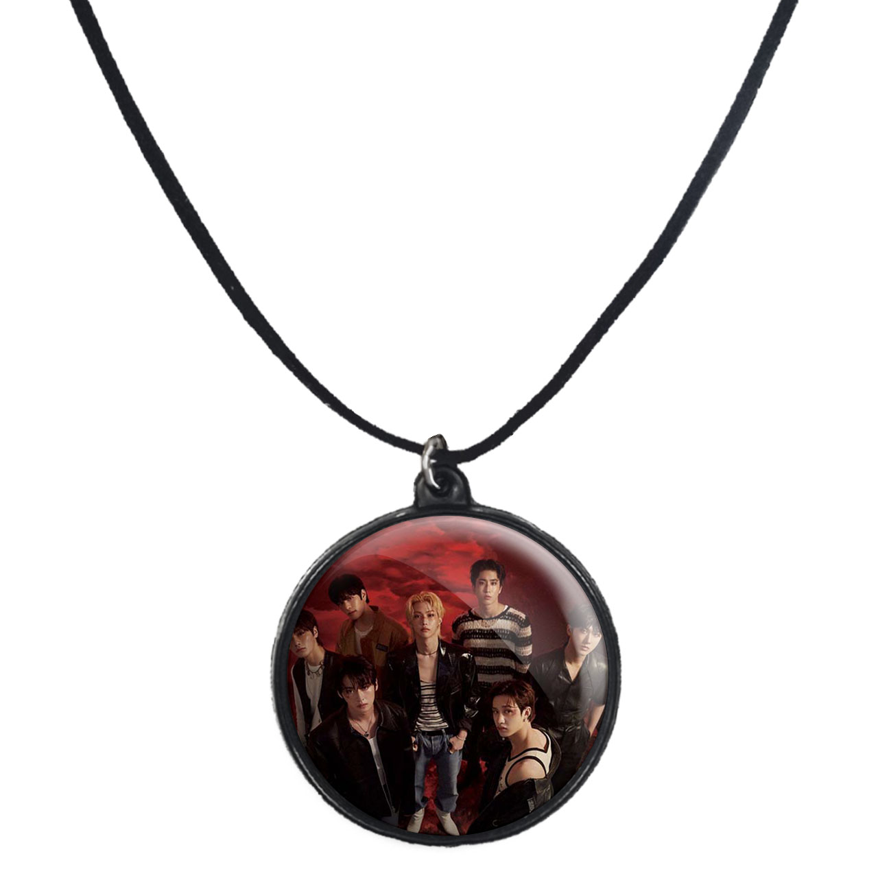 گردنبند پرمانه طرح straykids کد pmb.12114 مدل دو طرفه