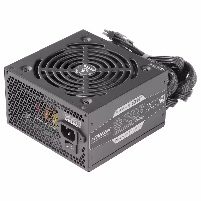 پاور کامپیوتر گرین مدل GP500A-ECO Rev3.1 - فروشگاه اینترنتی سیب سبز