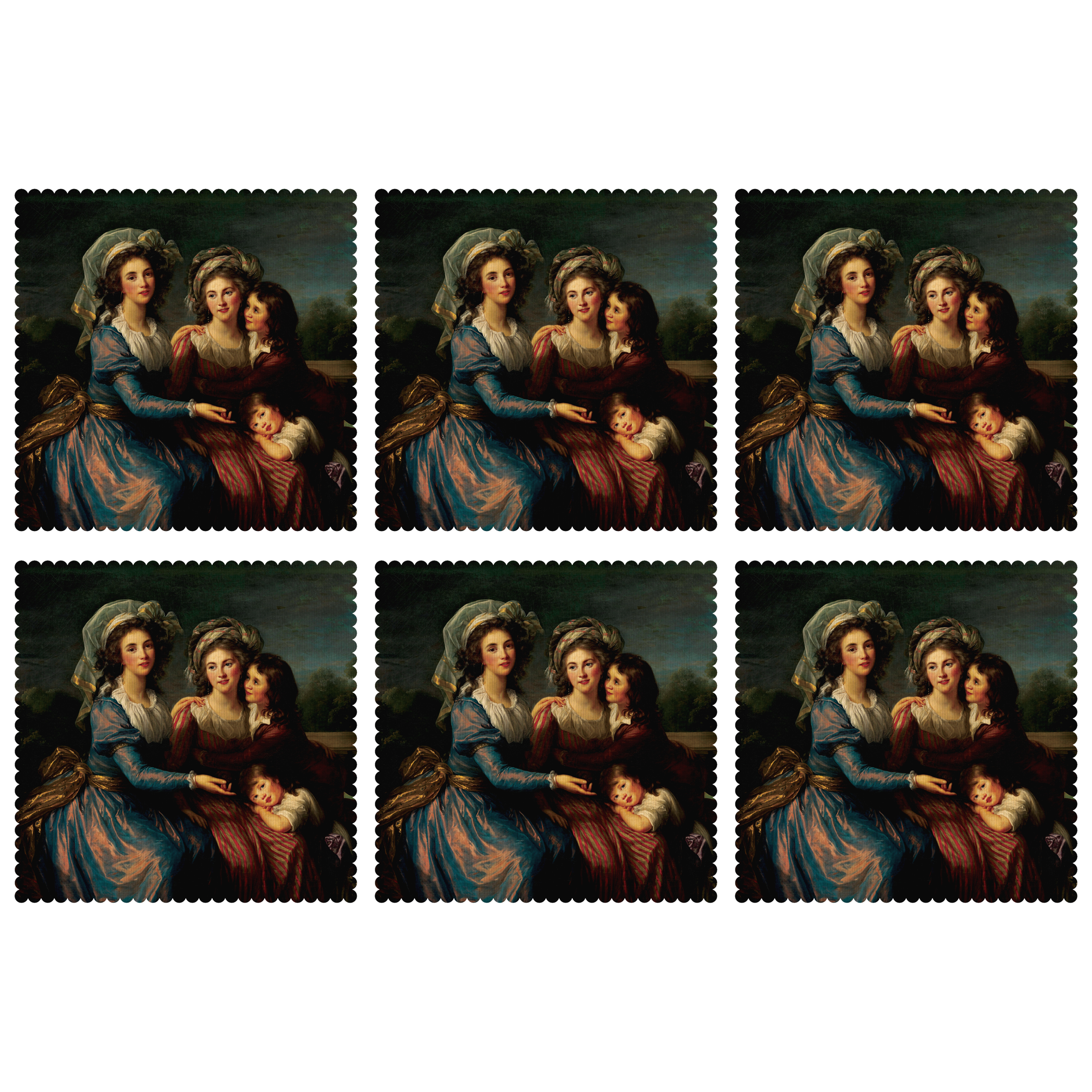 زیربشقابی مدل U1-42701 بسته 6 عددی