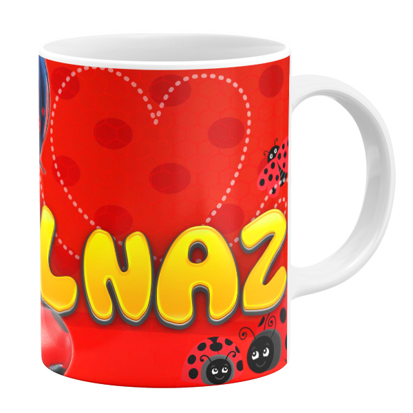 ماگ طرح دختر کفشدوزکی مدل الناز