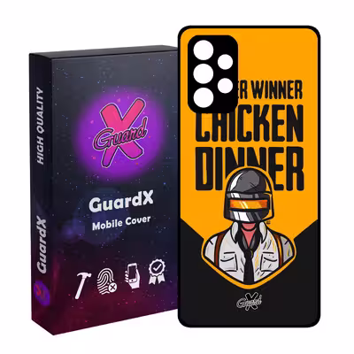 کاور گارد ایکس طرح Pubg مدل Glass10182 مناسب برای گوشی موبایل سامسونگ Galaxy A32 5G