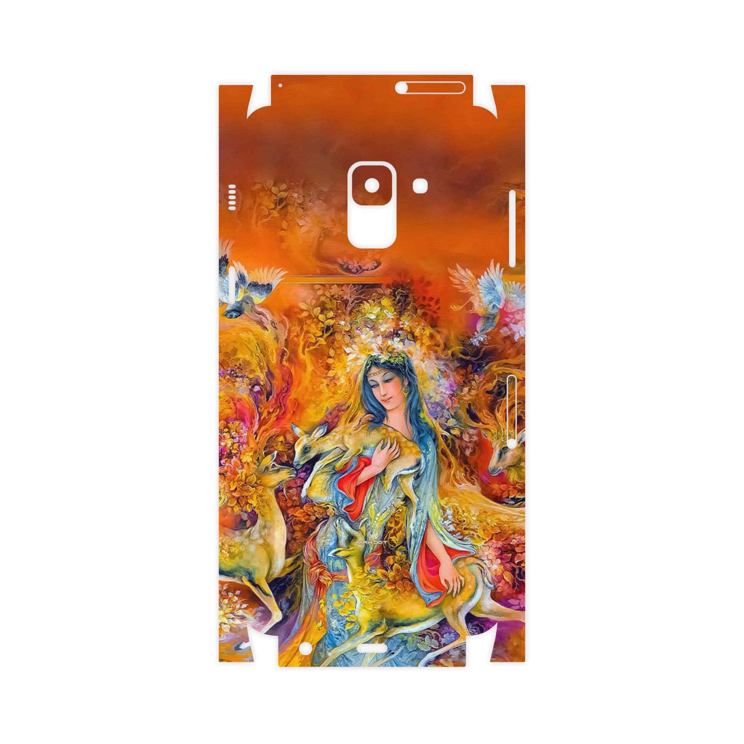 برچسب پوششی ماهوت مدل Persian miniature 2-FullSkin مناسب برای گوشی موبایل سامسونگ Galaxy A8 2018