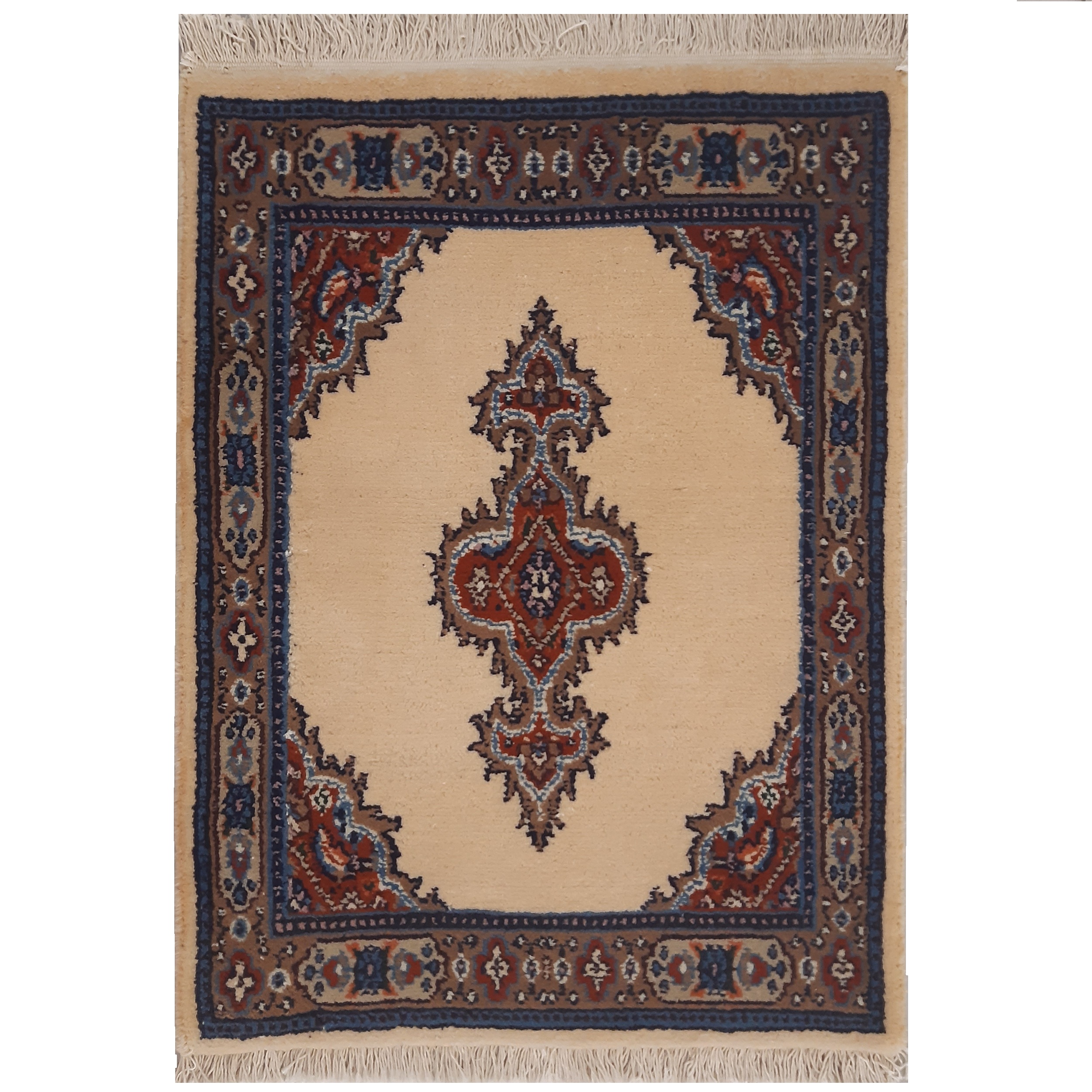 فرش دستباف نیم متری طرح لچک ترنج کد 1340