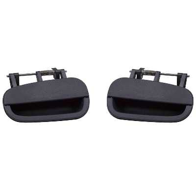 دستگیره بیرونی چپ در خودرو قطعه سازان کبیر مدل DAS-TIBA-RL-616 مناسب برای تیبا مجموعه 2 عددی