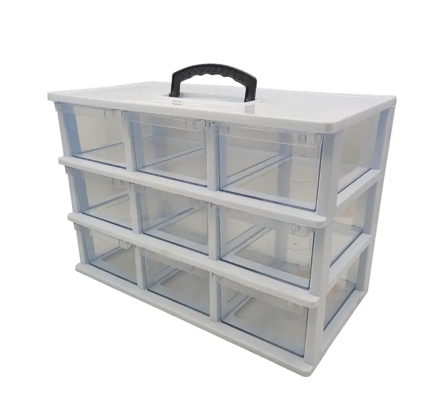 جعبه ابزار 9 کشو قناد پلاست مدل C03