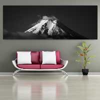 تابلو بوم طرح نمای کوه در شب مدل SDB3515