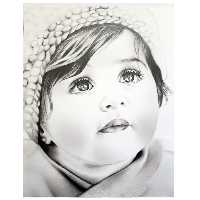 نقاشی چهرهA3 تک چهره در یک صفحه