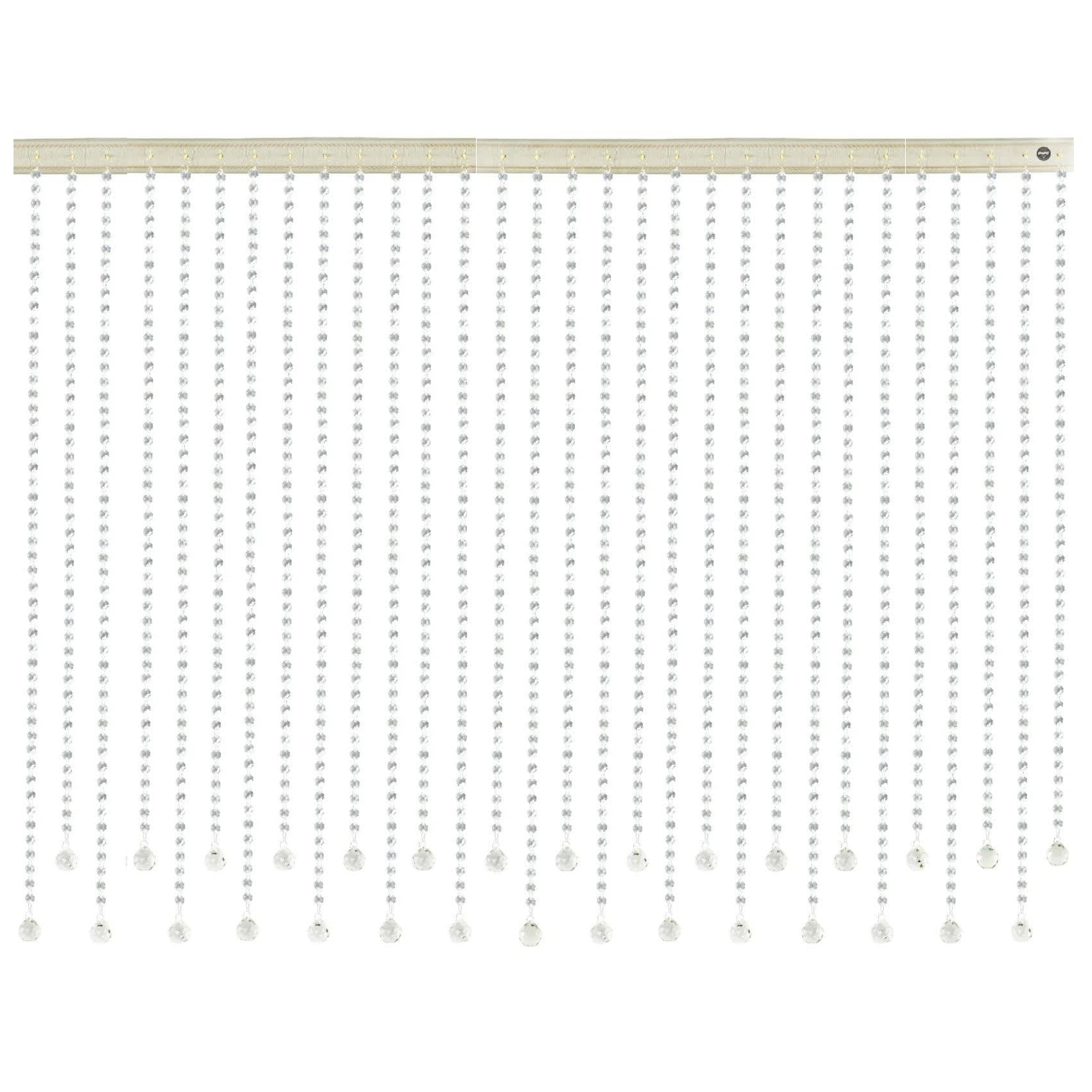 پرده آریا کریستال مدل کوتاه و بلند سایز 150x250 سانتی متر