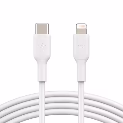 کابل تبدیل USB-C به لایتنینگ بلکین مدل CAA003bt1MWH Fast Charge به طول 1 متر