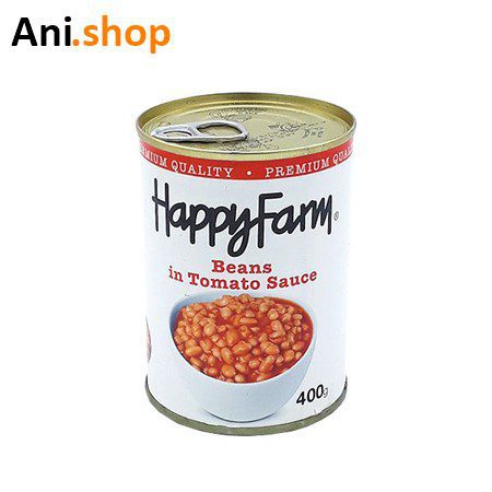 کنسرو لوبیا چیتی هپی فارم 400 گرم کد H2