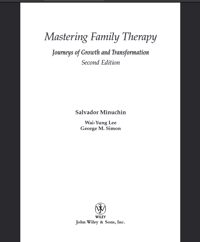 خرید و دانلود نسخه کامل کتاب Mastering Family Therapy: Journeys of Growth and Transformation - PDF