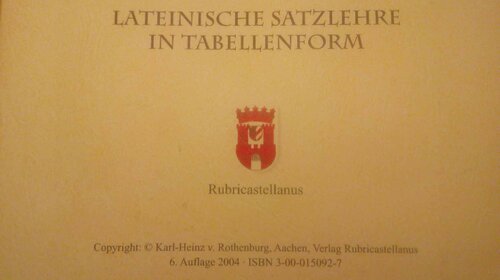 خرید و دانلود نسخه کامل کتاب Lateinische Satzlehre in Tabellenform