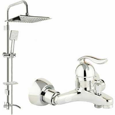 شیر حمام شیرالات رز مدل ونیز پلاس به همراه علم دوش 