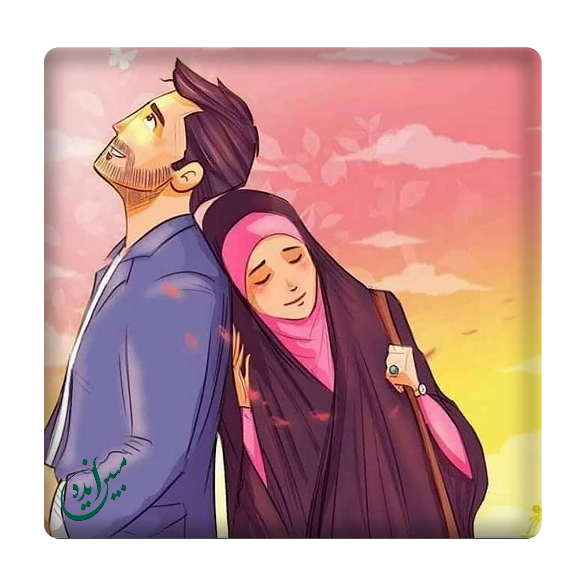 کاشی مبین ایده مدل مذهبی عاشقانه km10 کد 810