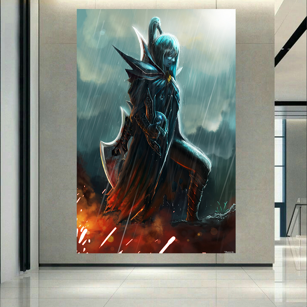 تابلو بوم طرح گیم مدل Dota2 Phantom Assassin کد AR2056