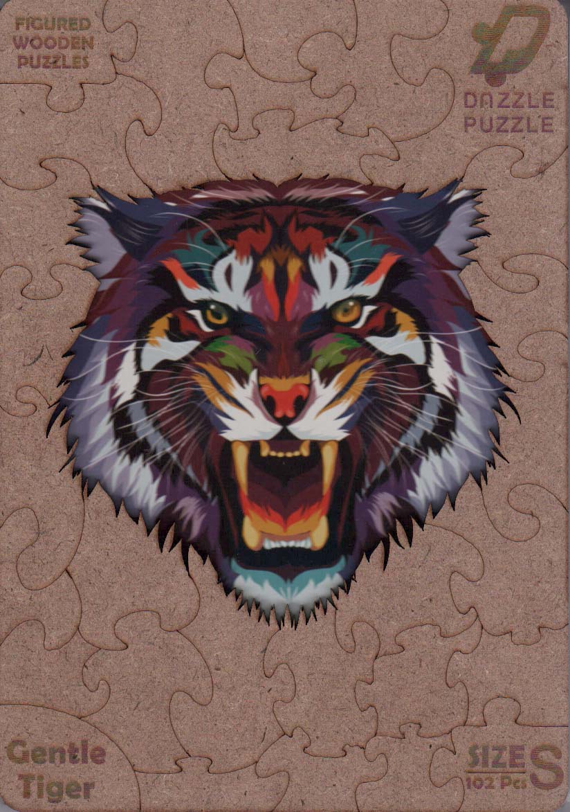 پازل چوبی ببر (باجعبه) - ناشربوک | خرید آنلاین کتاب