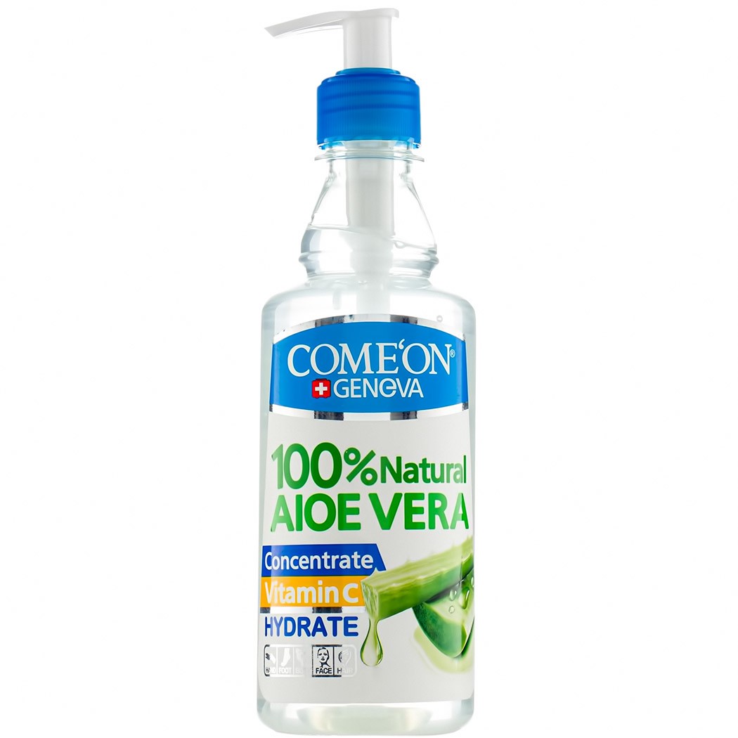 ژل آبرسان و ترمیم کننده پوست آلوئه ورا پمپی کامان 400ml