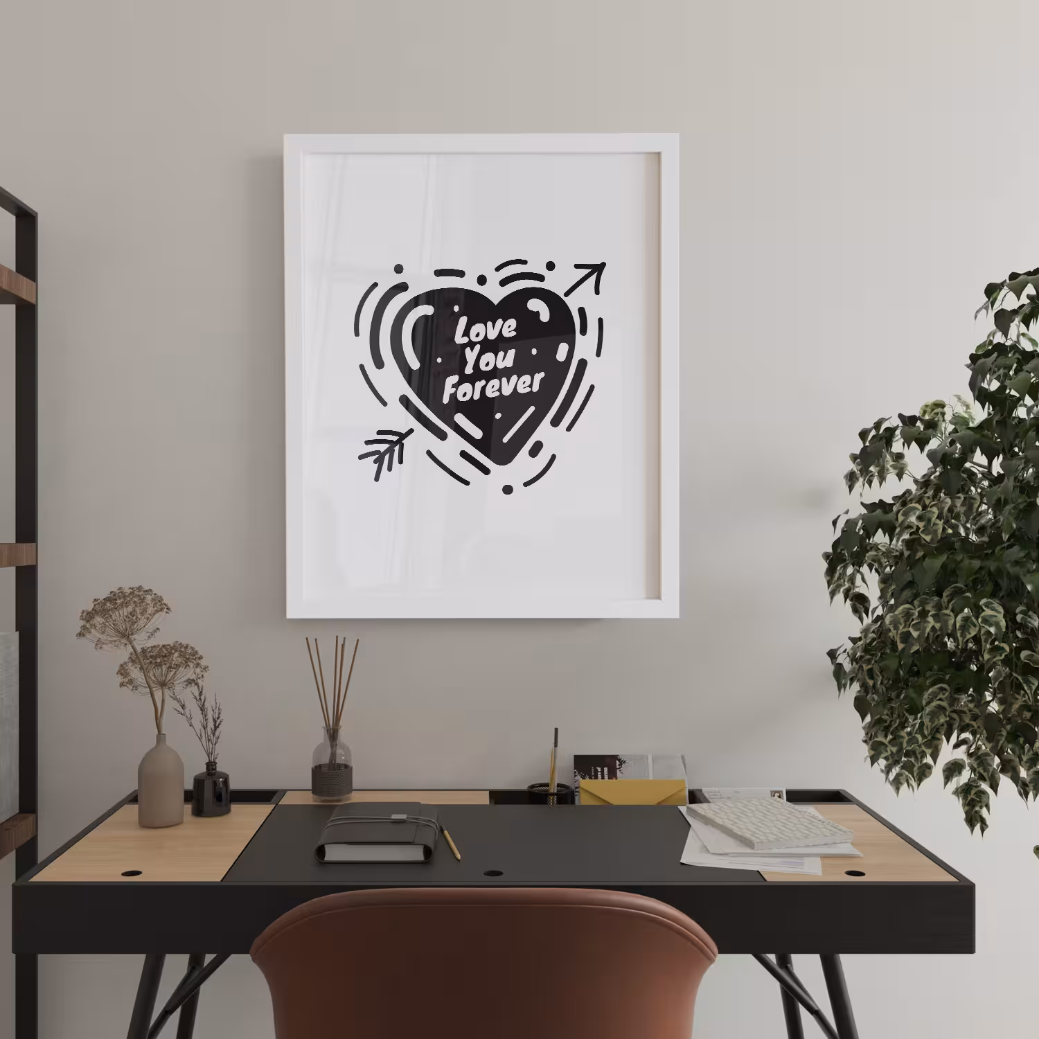 تابلو مدل نوشته انگلیسی طرح LOVE کد 321