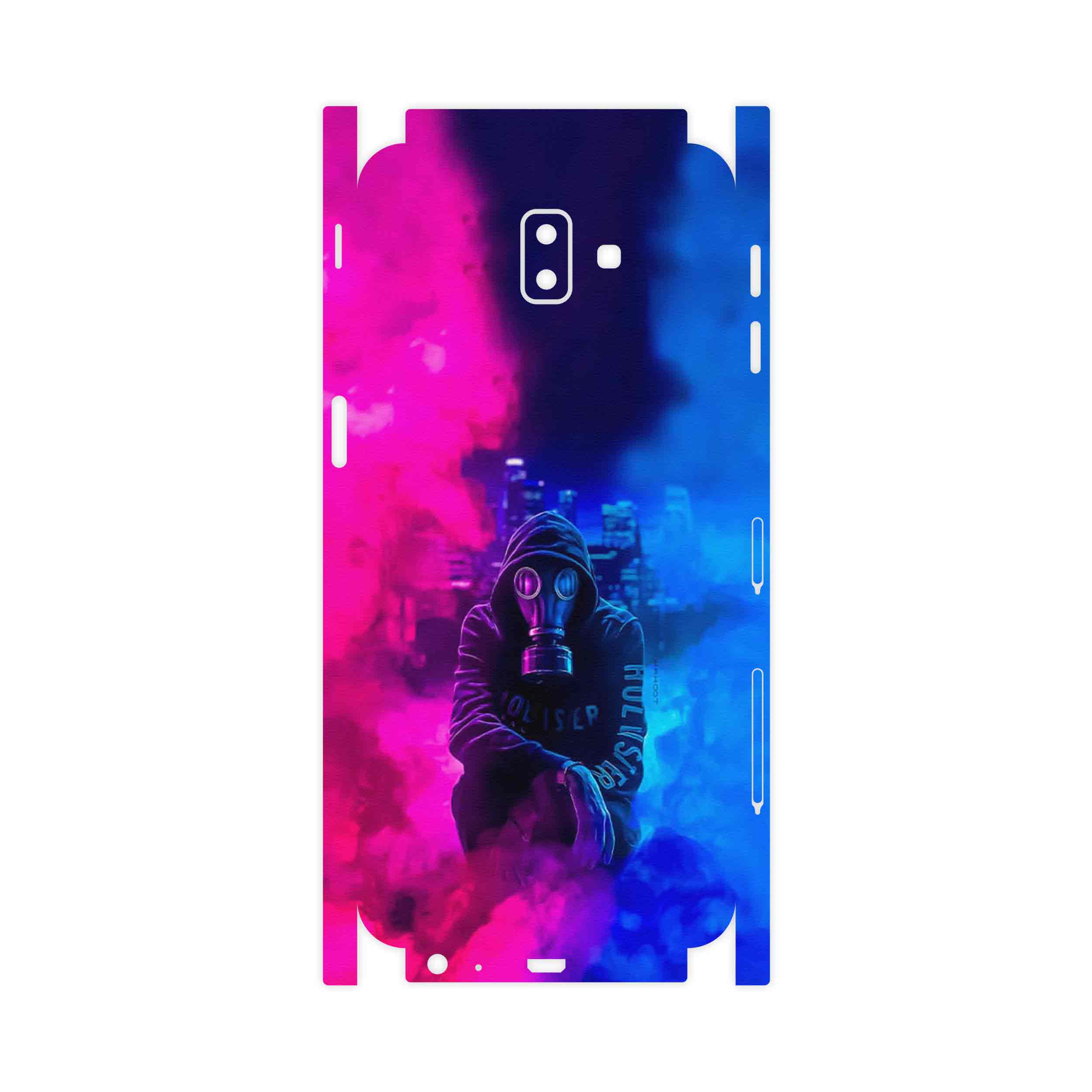 برچسب پوششی ماهوت مدل Smoke Rainbow Digital Art 2-FullSkin مناسب برای گوشی موبایل سامسونگ Galaxy J6 Plus