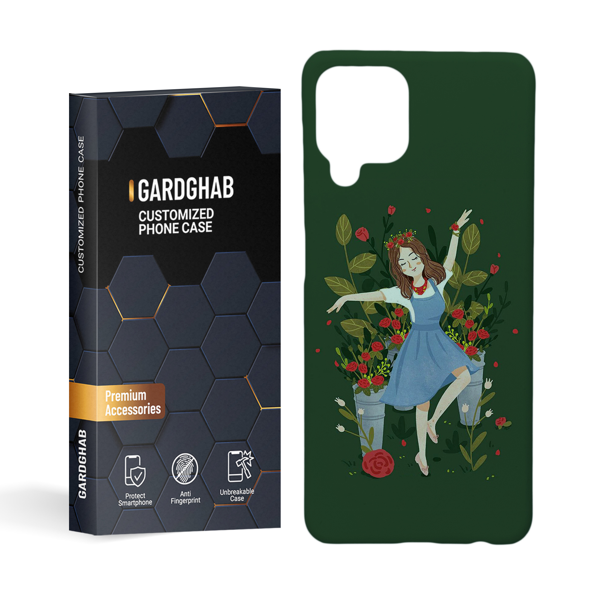 کاور گارد قاب مدل دخترانه مناسب برای گوشی موبایل سامسونگ Galaxy a22 4g