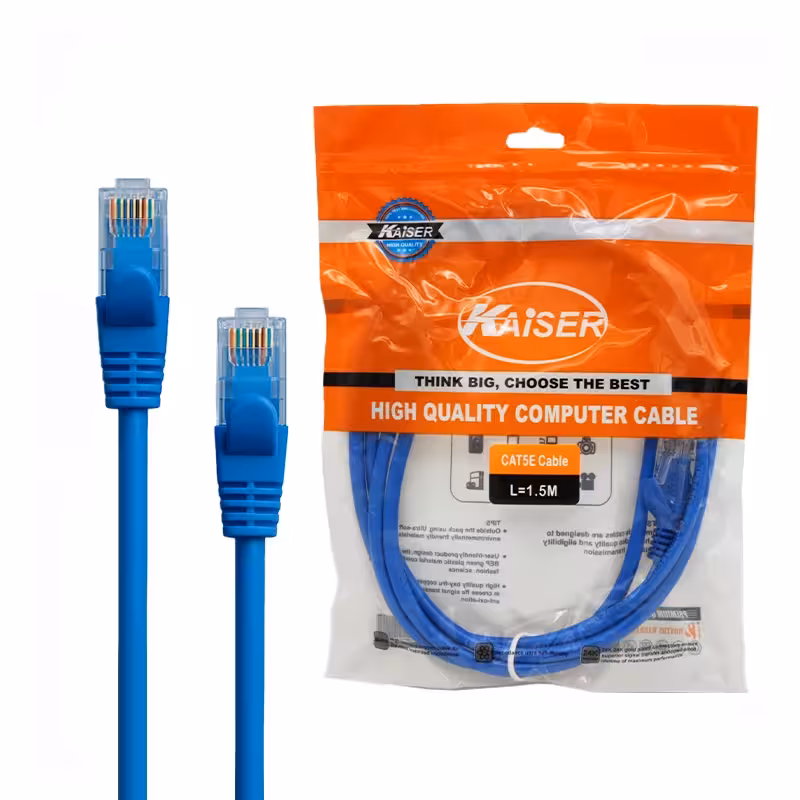 کابل شبکه CAT5E کایزر طول 1.5 متر